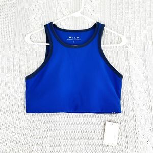 WILO Active Sports Bra Women’s L Blue Never Worn